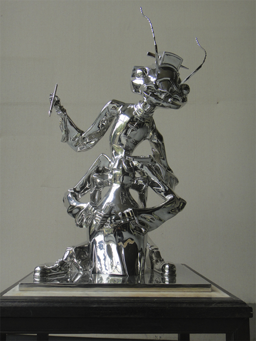 作品《文门神》2011年 不锈钢锻造 80x60x45cm.jpg